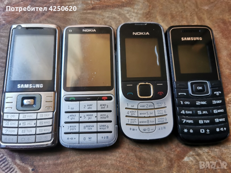 Телефони с бутони нокия и самсунг по 5лв,общо за всички 20лв, снимка 1