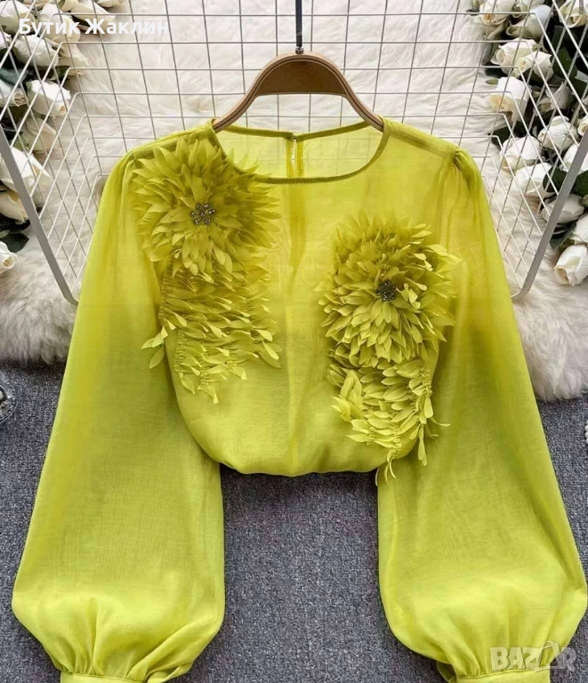 Дамска блуза с 3Д елемент , снимка 1