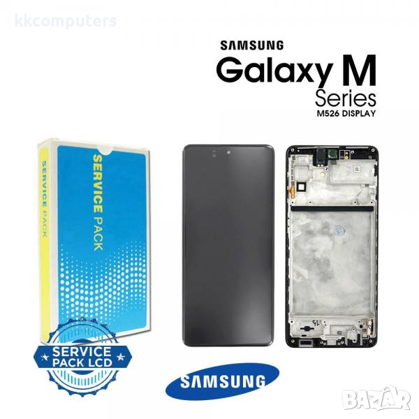 LCD Дисплей за Samsung SM-M526 M52s 5G 2021 / GH82-27091A / Тъч скрийн / Черен / Оригинал Service Pa, снимка 1