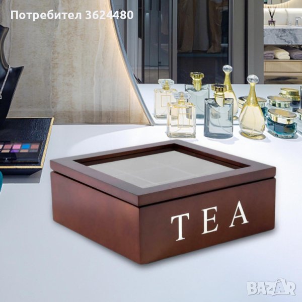 4095 Кутия за чай с 9 отделения, снимка 1