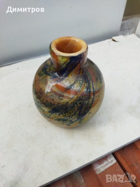 Стъклена ваза, снимка 1