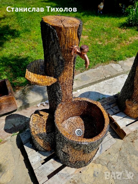 Градински чешми от щампован бетон, снимка 1