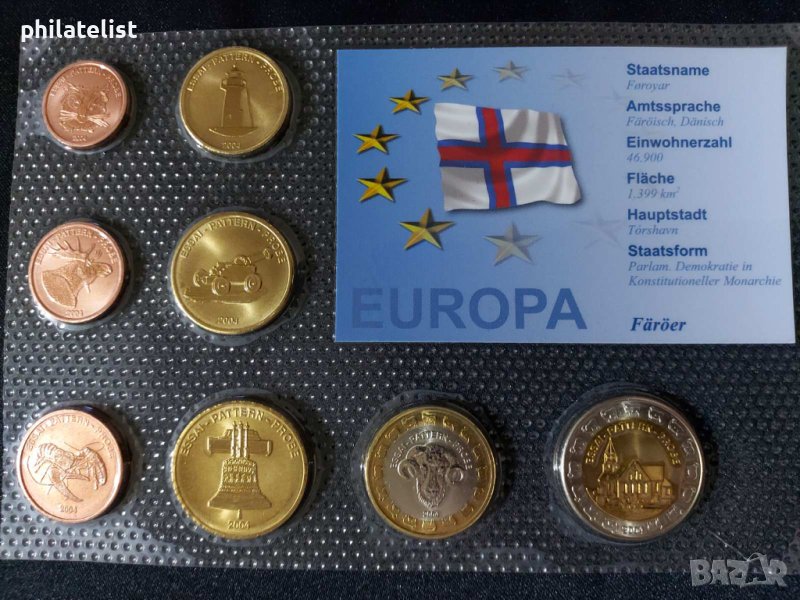 Пробен Евро сет - Фарьорски острови 2004, снимка 1