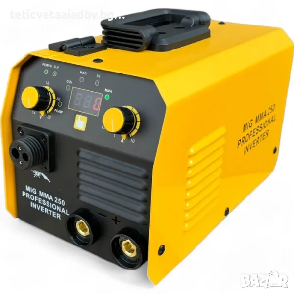250А MAX 4.5kg Мини Електрожен с Телоподаващо Инверторно с дисплей, снимка 1
