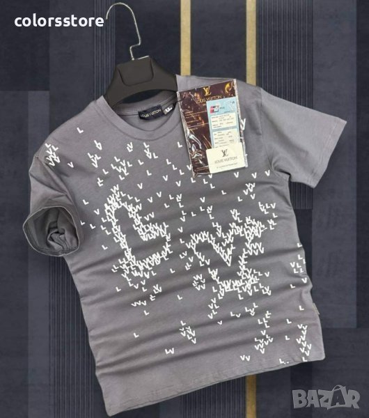 Мъжка тениска Louis Vuitton-сива кодVL51H, снимка 1
