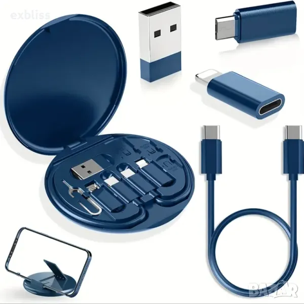 Комплект кабели за зареждане или пренос на данни 5 в 1, снимка 1