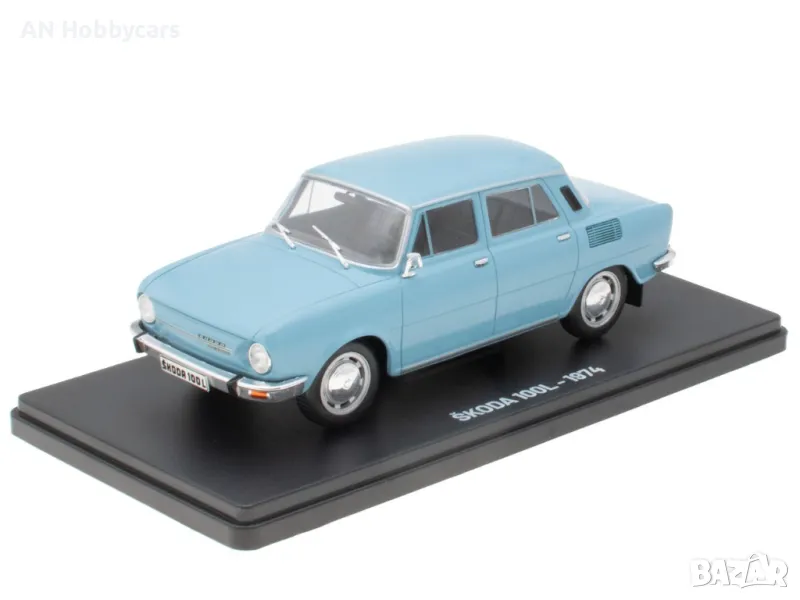 SKODA 100L Blue - 1974 1:24 Hachette, снимка 1