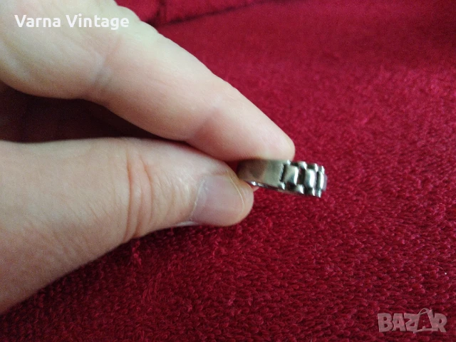 Мъжки сребърен пръстен за мизинец 925. 4,1 гр. , снимка 5 - Пръстени - 51080533