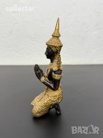 Бронзова будитска фигура. №7532, снимка 4 - Колекции - 52145904