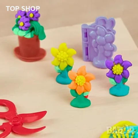 Детски комплект Play-Doh градина цветя пластелин играчка игра дете, снимка 3 - Конструктори - 49307261