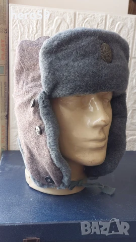 СССР-Съветска зимна военна ушанка,1970г-85г., снимка 1