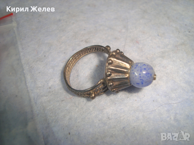 ВЪЗРОЖДЕНСКИ СРЕБЪРЕН СКЪПОЦЕНЕН ОСМАНСКИ ПРЪСТЕН - САЧАН РЪЧНА СТАРИННА МАЙСТОРСКА ИЗРАБОТКА 61021, снимка 10 - Антикварни и старинни предмети - 36378282