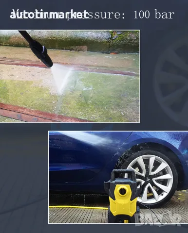 Водоструйка – 1200W/100BAR – NA418, снимка 3 - Аксесоари и консумативи - 56053867