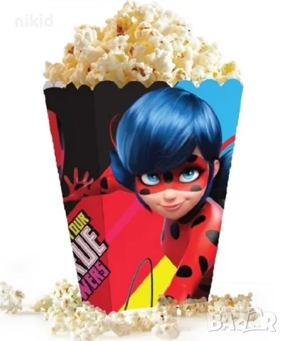  Калинката и Черния котарак Парти кутия за дребни лакомства пуканки и др, снимка 3 - Кутии за храна - 21045761