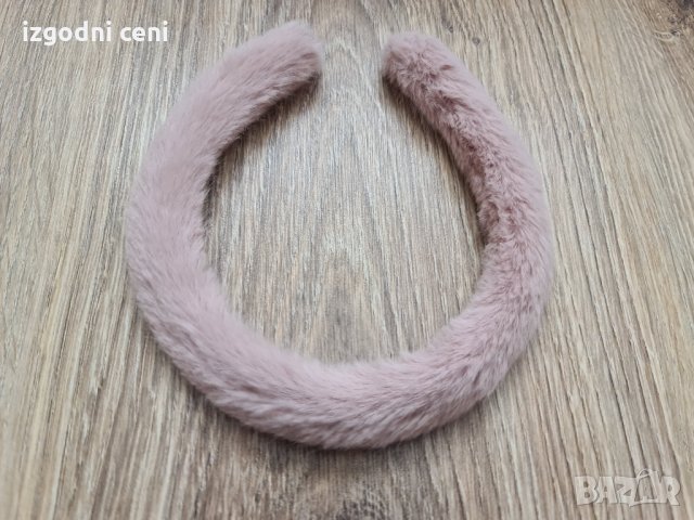 Пухкава диадема в плето розово, снимка 6 - Аксесоари за коса - 35758511