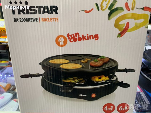 Раклет грил Tristar RA-2998, 800 W, 6 човека, снимка 6 - Скари - 44387003