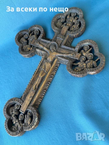 УНИКАЛЕН Стар кръст , Исус Христос , ДЪРВОРЕЗБА, снимка 14 - Други ценни предмети - 50900598