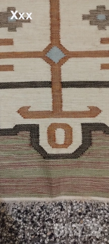 Ръчно тъкан вълнена пътека.Антика за ценители., снимка 6 - Пътеки - 53056248