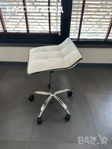 Висок стол на колелца Париж + 24м гаранция и безплатна доставка, снимка 6 - Столове - 49942691