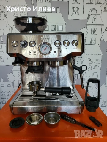 Еспресо машина SAGE Barista Express Кафемашина с кафемелачка, снимка 2 - Кафемашини - 51402317