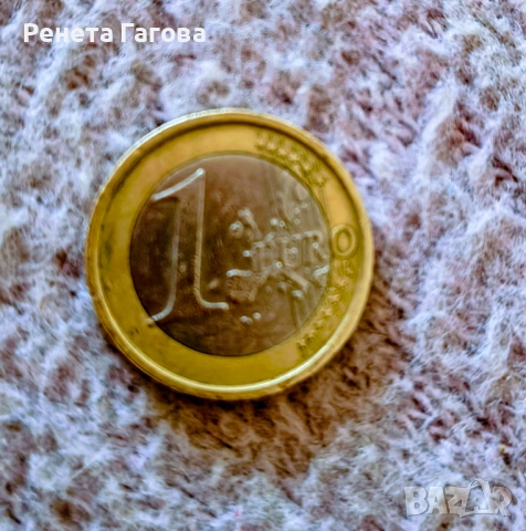 1 евро Италия 2002 год, снимка 2 - Нумизматика и бонистика - 53737848
