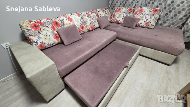 Продавам диван-спалня с ракла., снимка 9 - Дивани и мека мебел - 53745056