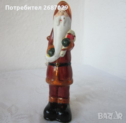 Дядо Мраз. керамика, стара фигура, снимка 2 - Декорация за дома - 38976631