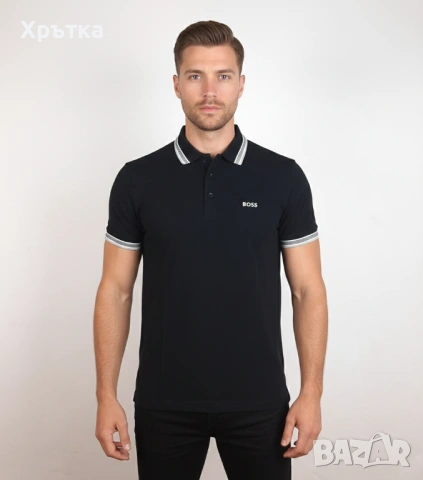 Hugo Boss Paddy - Оригинална мъжка тениска с яка размер L