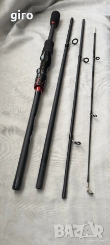 Ултра лайт карбонов спининг 180см. комплект с байткаст макара, снимка 8 - Въдици - 53861476