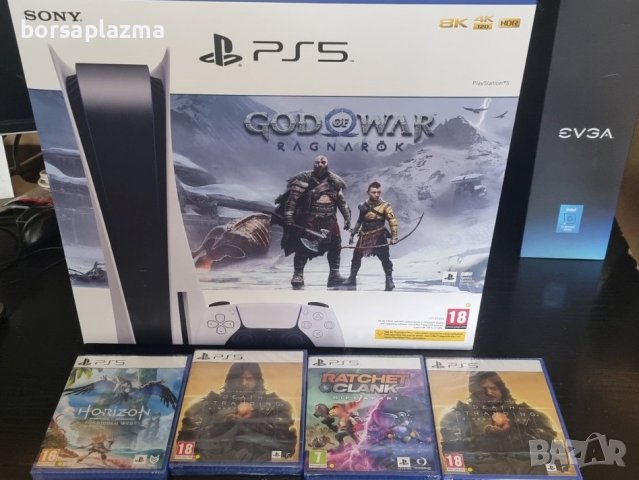 Ново !!! Конзола Sony Playstation 5 God of War + PS5 ПАКЕТ С ИГРИ, снимка 3 - PlayStation конзоли - 39077561