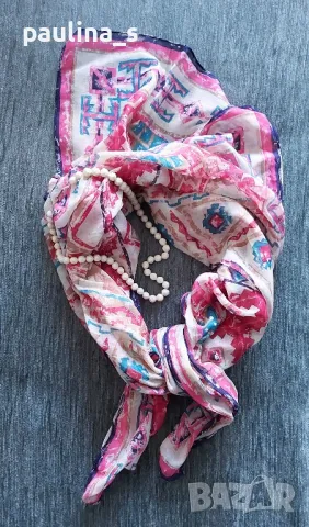 Три броя / Ефирен шал "Rikka", като паяжина, ръчна изработка и индийски шал памук , снимка 15 - Шалове - 40847124