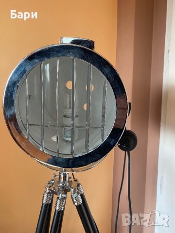 Наземна лампа на дървен статив,тринога,трипод, снимка 10 - Други ценни предмети - 39645299