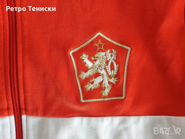 Яке • adidas • червено • размер L • Мъже, снимка 3 - Тениски - 56319159