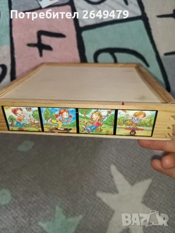 три комплекта дървени пъзели с кутии, снимка 5 - Игри и пъзели - 48650082