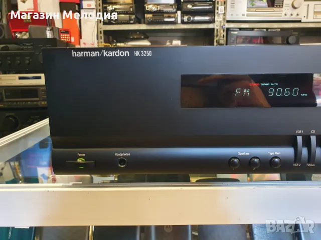 🔊 📢📣📯🔔 🎵 Ресийвър Harman/Kardon HK 3250 Две по 65 вата на 4 ома. В отлично техническо и визуал, снимка 3 - Ресийвъри, усилватели, смесителни пултове - 50173946