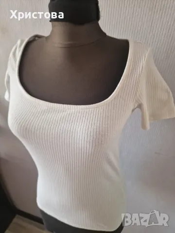 Бла рипс блузка по тялото/тениска - 5,00лв., снимка 3 - Тениски - 50114605