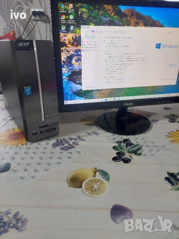 4 Ядрен комплект компютър acer XC-605, снимка 3 - Работни компютри - 51970628