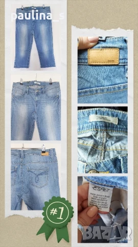 Четири различни броя / Дамски маркови дънкови бермуди , снимка 4 - Къси панталони и бермуди - 51131867