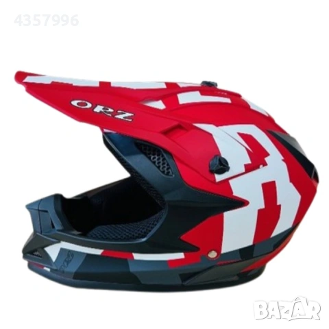 Кросова каска Automat, За мотор, Атв, Вело, S и M размер, Червен, снимка 2 - Аксесоари и консумативи - 53445017