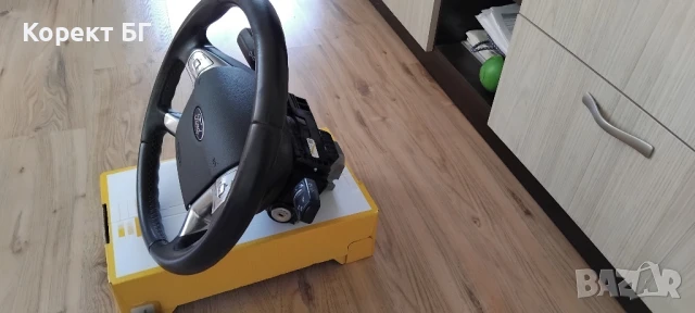 Продавам мултифункционален волан с аербег и лентов кабел + лост за мигачи/чистачки за Ford Mondeo, снимка 4 - Части - 51151202