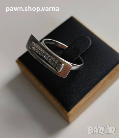 Ново сребърно пръстенче с фианити – 925 проба