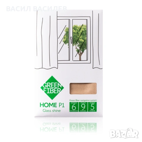 Микрофибърна кърпичка за сткла Green Fiber HOME P1, бежова, снимка 4 - Мопове, кофи, четки и метли - 53289364
