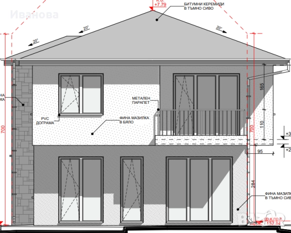 Нова двуетажна къща в бързоразвиващия се район - м-т Зеленика, Област Варна., снимка 5 - Къщи - 51623276