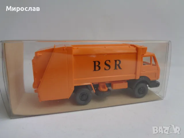 WIKING H0 1/87 MERCEDES КАМИОН СМЕТОСЪБИРАЧ МОДЕЛ, снимка 3 - Колекции - 47421406
