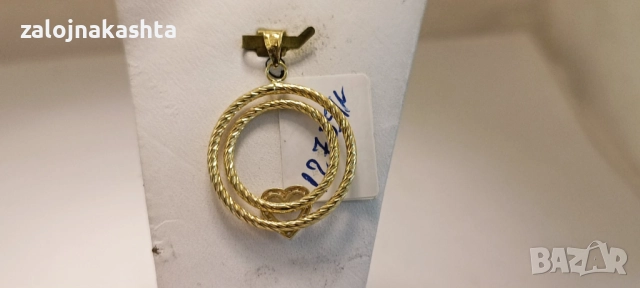 Нова-Златна висулка-1,76гр/14кр, снимка 3 - Колиета, медальони, синджири - 52739002