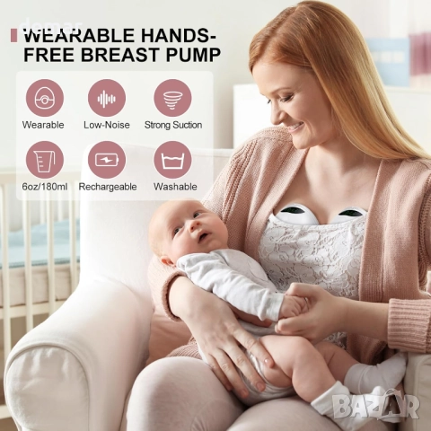 Преносима електрическа помпа за кърма с 4 режима и 9 нива, 1 брой, снимка 2 - Помпи за кърма - 52707008