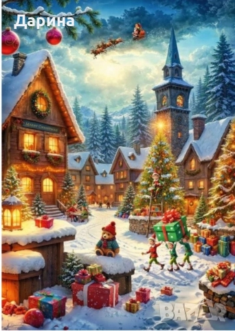 Коледни пъзели 1000 и 2000 части