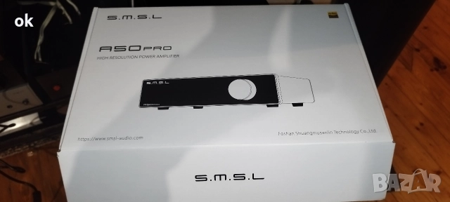 усилвател SMSL A 50 PRO нов, снимка 4 - Ресийвъри, усилватели, смесителни пултове - 52672439