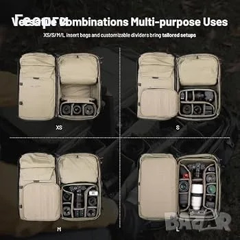 Фото раница за преходи Pgytech OnePro Flex 50L + Camera Insert L , снимка 4 - Чанти, стативи, аксесоари - 55960379