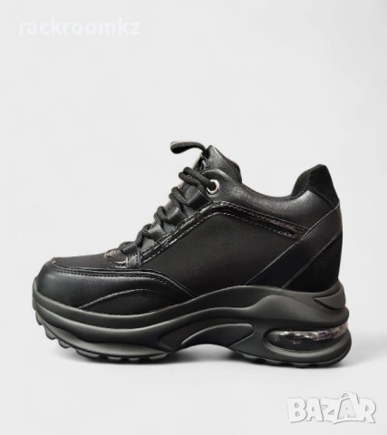 Дамски маратонки с въздушна подметка и модерен дизайн – J25152-1 Black, снимка 2 - Маратонки - 53709886